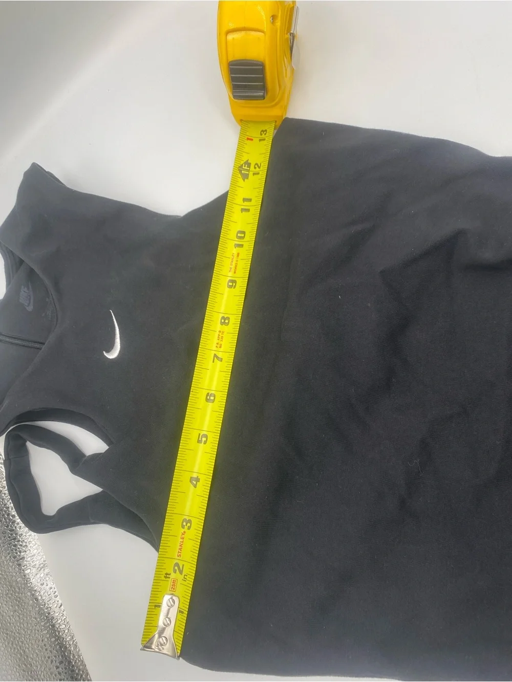 Nike Black One-Piece Bodysuit with White Swoosh